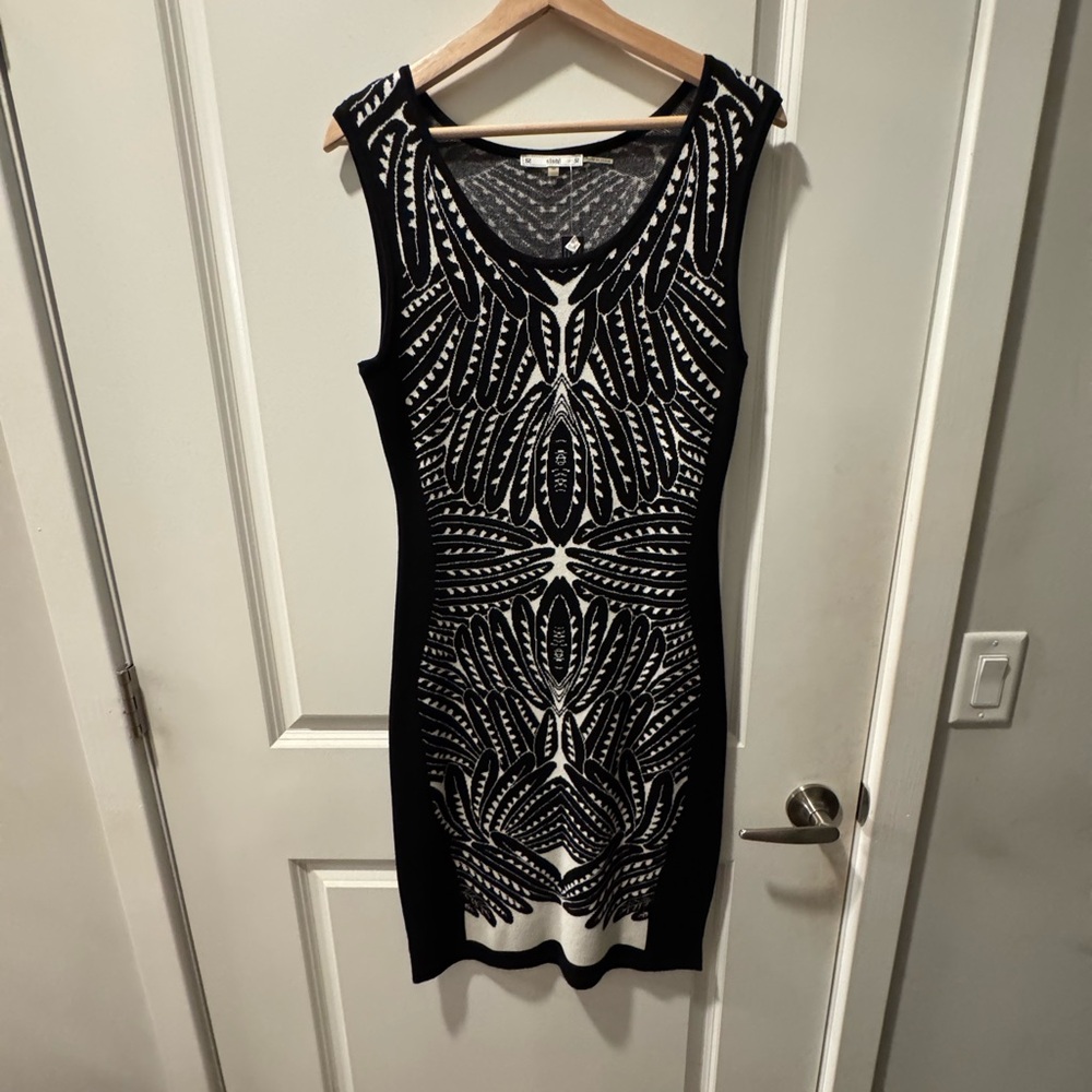 Sioni Black Sleeveless V-Neck Bodycon Mini Dress